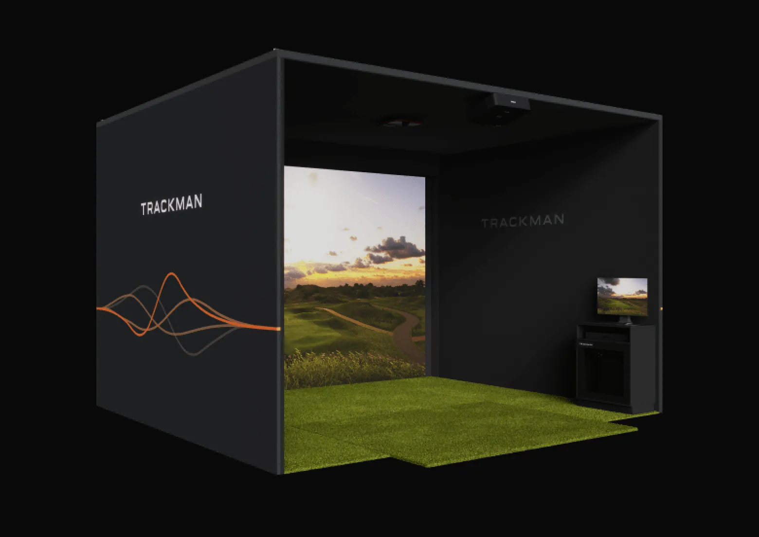 Powered by <span style="color:#C17F4E">TrackMan</span> 1