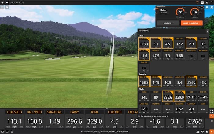 Powered by <span style="color:#C17F4E">TrackMan</span> 2